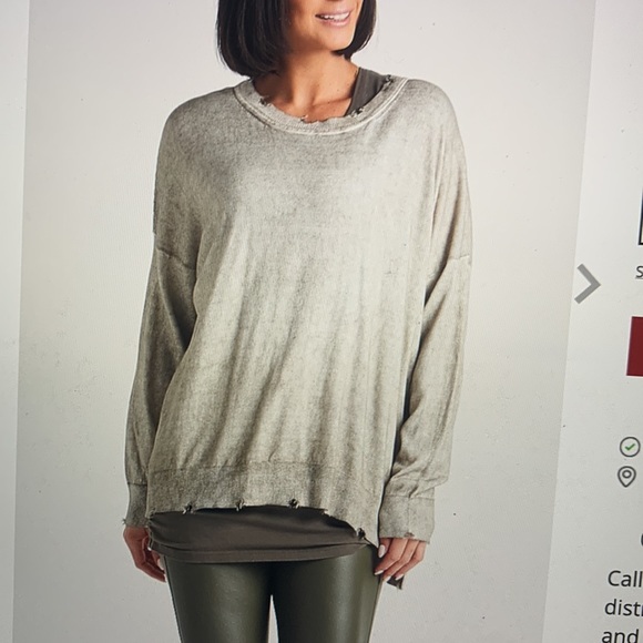 Planet Lauren G weekend distressed sweater - Picture 9 of 9